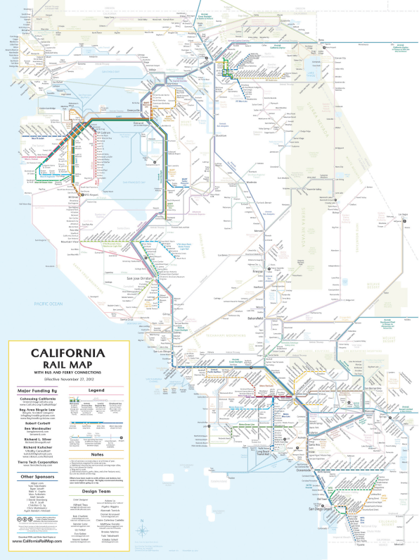 Mapping All Of California’s Public Transportation