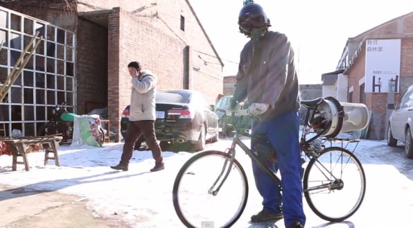 respraying a bike