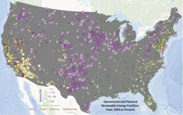 Mapping The History Of Renewable Energy In America