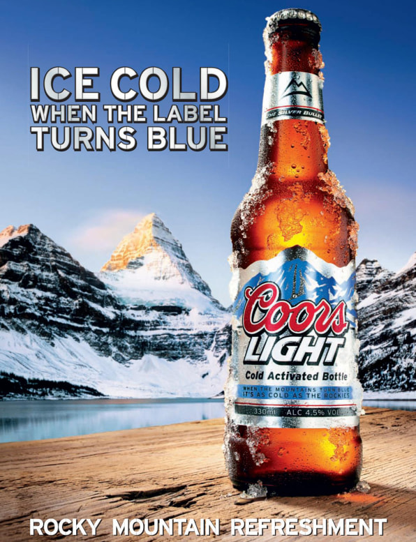 Coors Light's Cold Activated Bottle - Drinkhacker