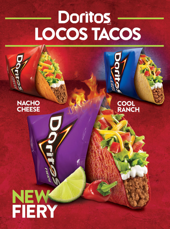 With 600M Sold, Taco Bell Unveils The Fiery Doritos Locos Taco