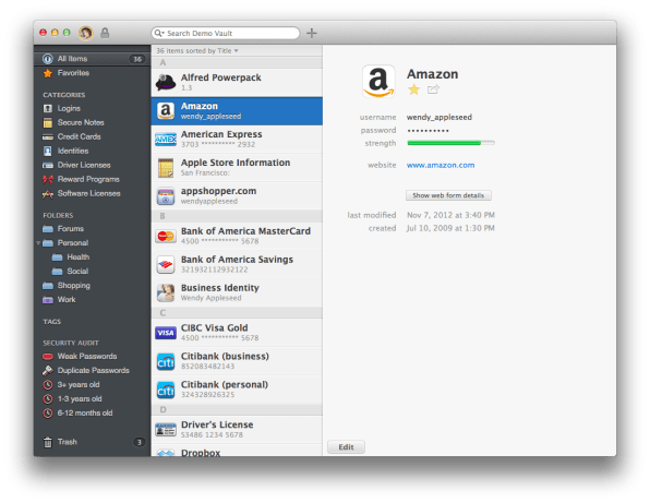 stand alone version of 1password for mac
