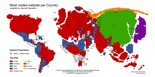 The Most Visited Website in Every Country (That Isn't A Search Engine)