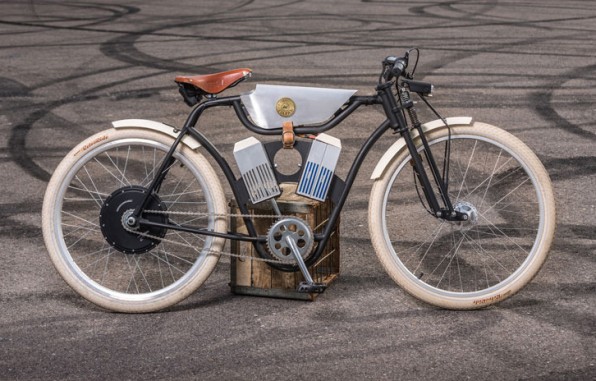 vintage motorised bicycle