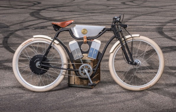 vintage motorized bicycle