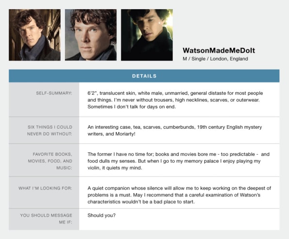 online dating profiles versus real life personalities