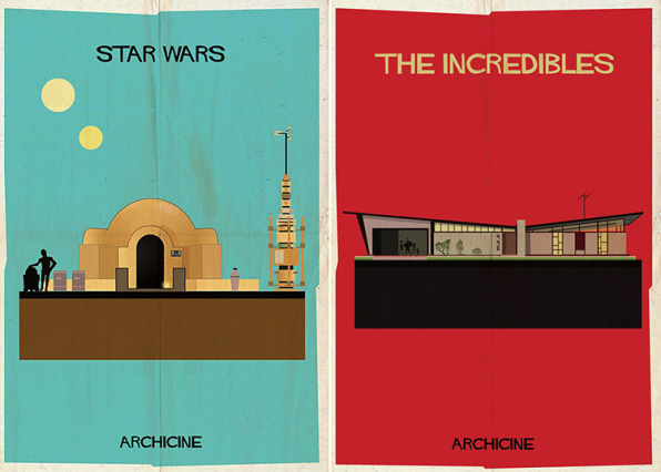 Minimalist Posters Depict The Architecture Of 13 Classic Films