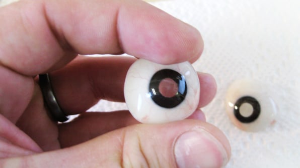 A collection of 200 artificial glass eyes (ocular prostheses)