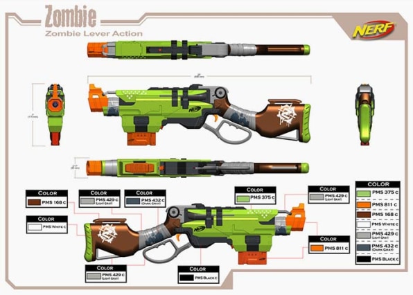 zombie killer nerf gun