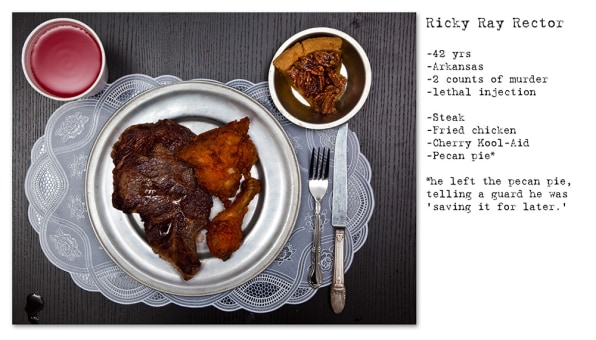 No Seconds Photographs Recreate The Last Meals Of Prisoners On Death