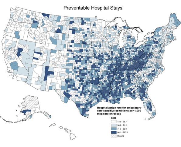 The Healthiest (And Least Healthy) Places In The U.S.