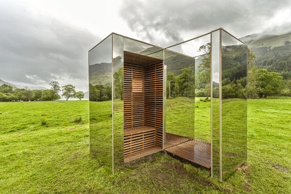 Invisible Cabin Reflects Scottish Park S Raw Beauty