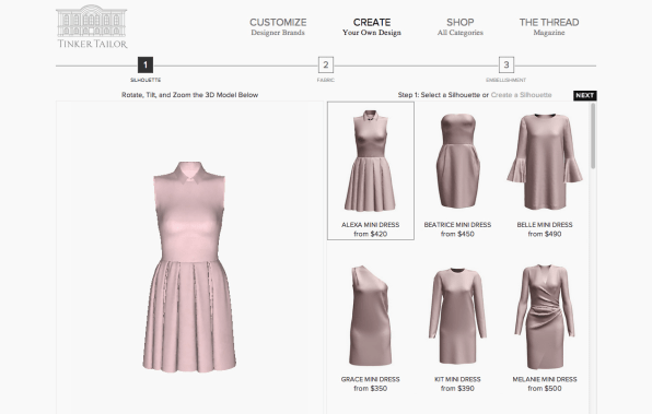 Startup Tinker Tailor Lets You Customize Designer Clothing