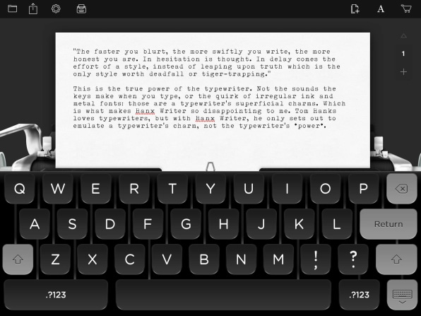 Image result for tom hanks typewriter app