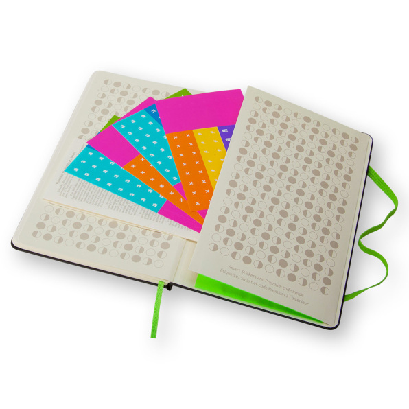 Moleskine evernote dotted sketchbook deals with smart stickers new