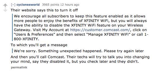 xfinity wifi on demand customer service number