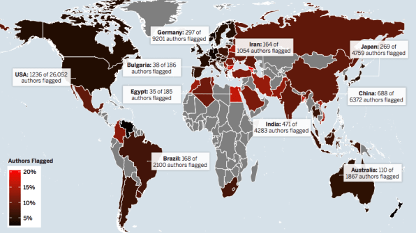 A Map Of Scientific Plagiarism Around The World