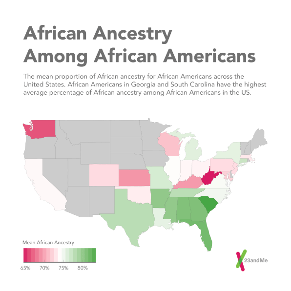 The Genetic Ancestry Of The United States According To 23andme