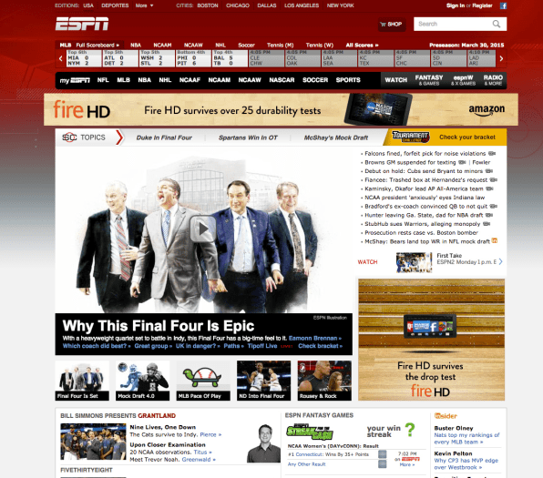 espn nfl home page