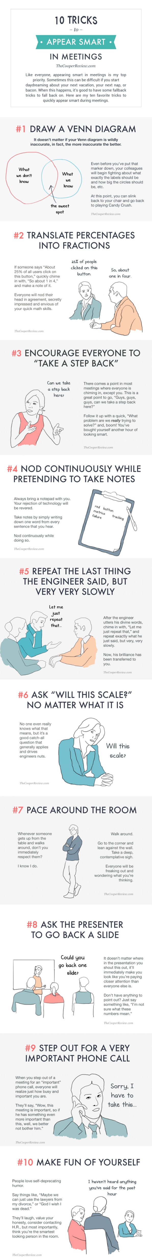 The 10 Tricks That Will Make You Appear Smarter In Meetings