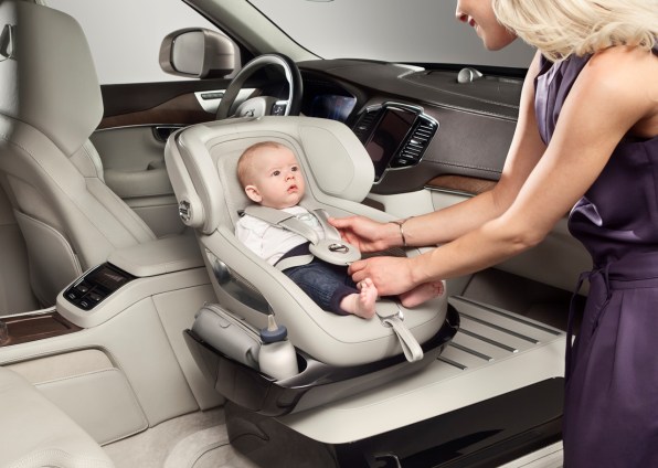 Child in outlet front seat airbag