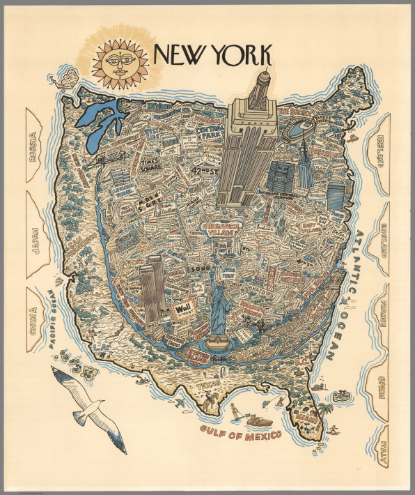 new yorkers map of the world Here S A Map Of The World From A New Yorker S Point Of View new yorkers map of the world