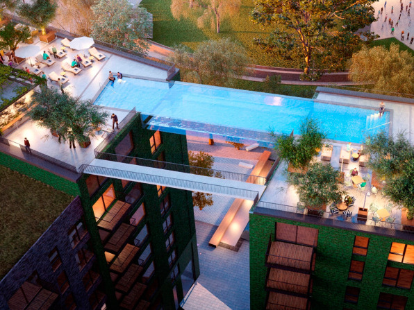 Floating Above London This Invisible Pool Lets You Swim Laps In The S