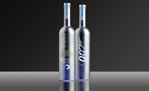 Belvedere vodka martinis for Bond in Spectre