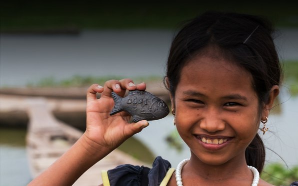 In Cambodia, 'Lucky' Iron Fish For The Cooking Pot Could Fight