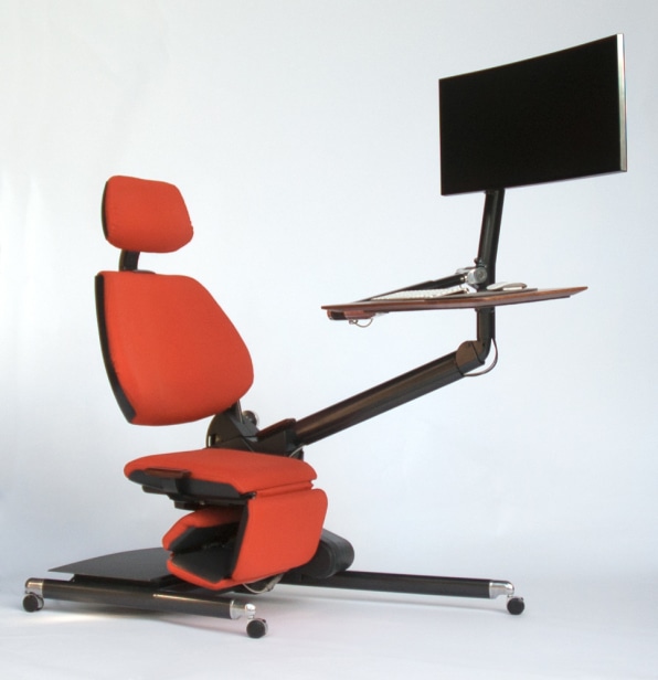 Lying desk online chair