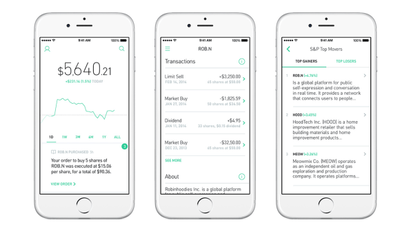 free stock trading app robinhood