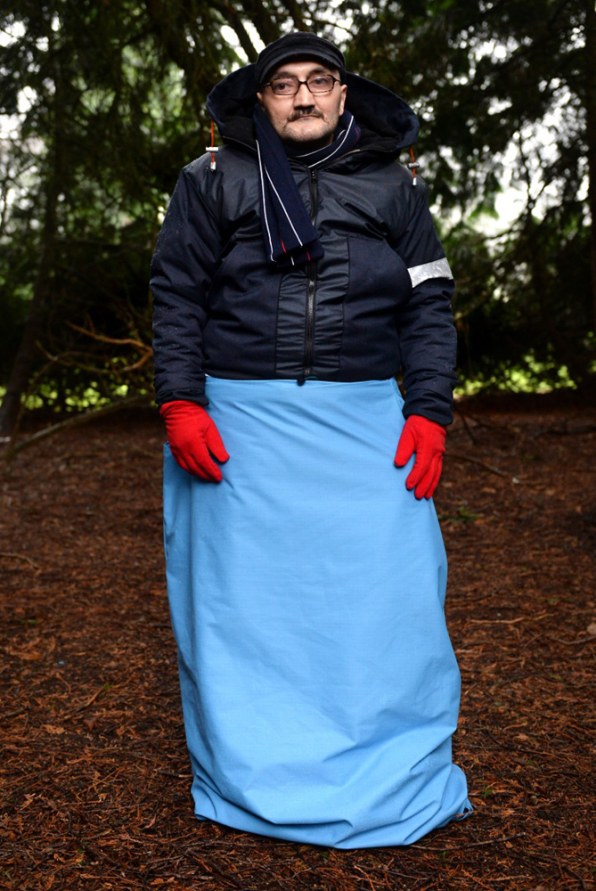 Coat/sleeping bag for homeless people – Fabrickated