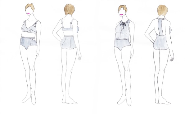 Swimsuit design outlet sketches