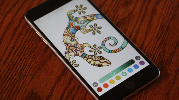 Adult colouring books? Inevitably, there's an app for that