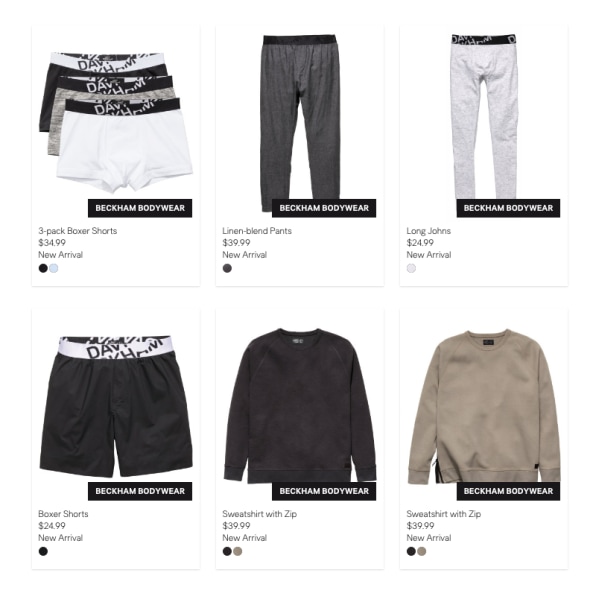 H&M Modern Essentials Selected by David Beckham & Bodywear Spring