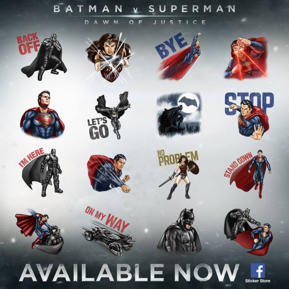 How To Use Facebook's New “Batman V Superman: Dawn Of Justice” Emojis