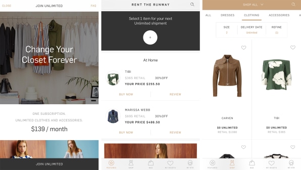 Rent The Runway Adds $89 Subscription As Fashion Tech Startup