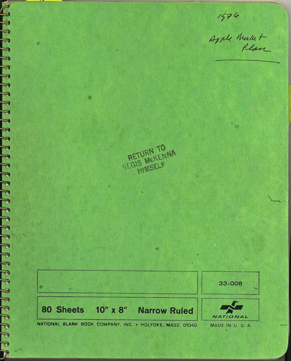 Regis McKenna’s 1976 Notebook And The Invention Of Apple Computer, Inc.