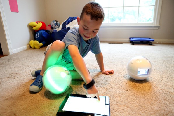 This happy robot helps kids with autism