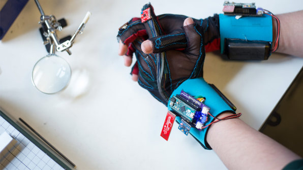 Wearable-tech glove translates sign language into speech in real