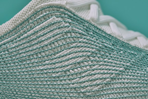 which shoe is produced using threads made from recycled plastic waste