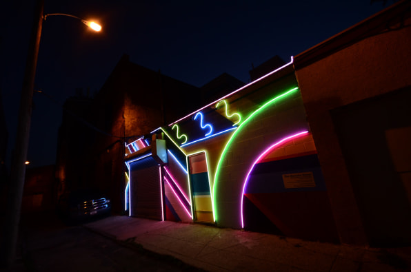 This Beautiful Glowing Mural Is Designed To Make An Alley Safer At Nig