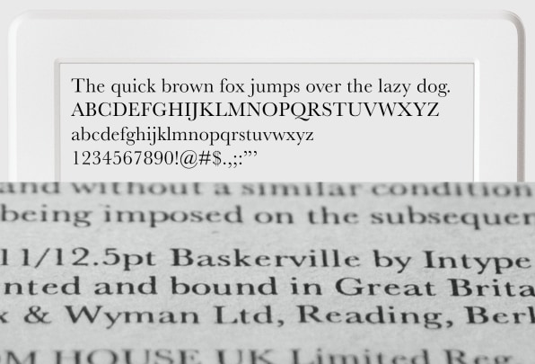 baskerville typeface terminology