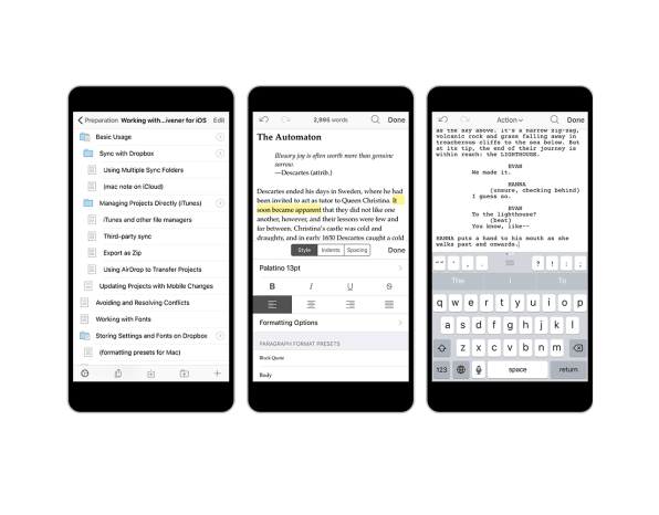 most current version of scrivener for ios