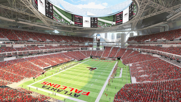 atlanta falcons new stadium design