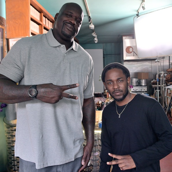 Shaq And Kendrick Lamar Make An Odd Couple For American Express