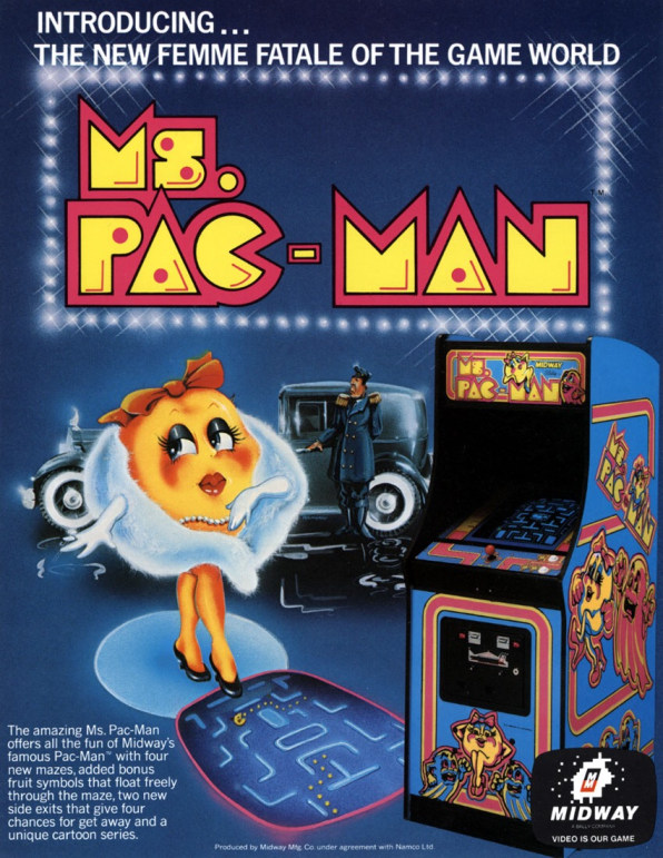 old ms pacman game midway buyer