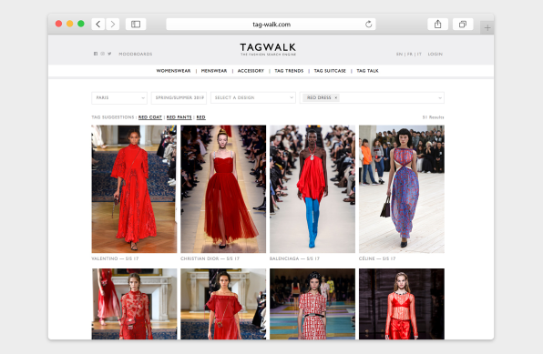 Tagwalk: The Fashion Search Engine