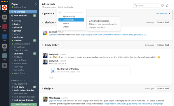 How to clear chat history in slack