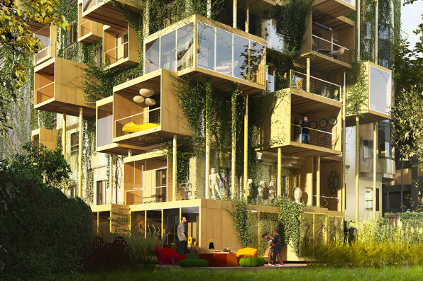 Covering These Apartments In Parasitic Additions Saves Energy And Ma